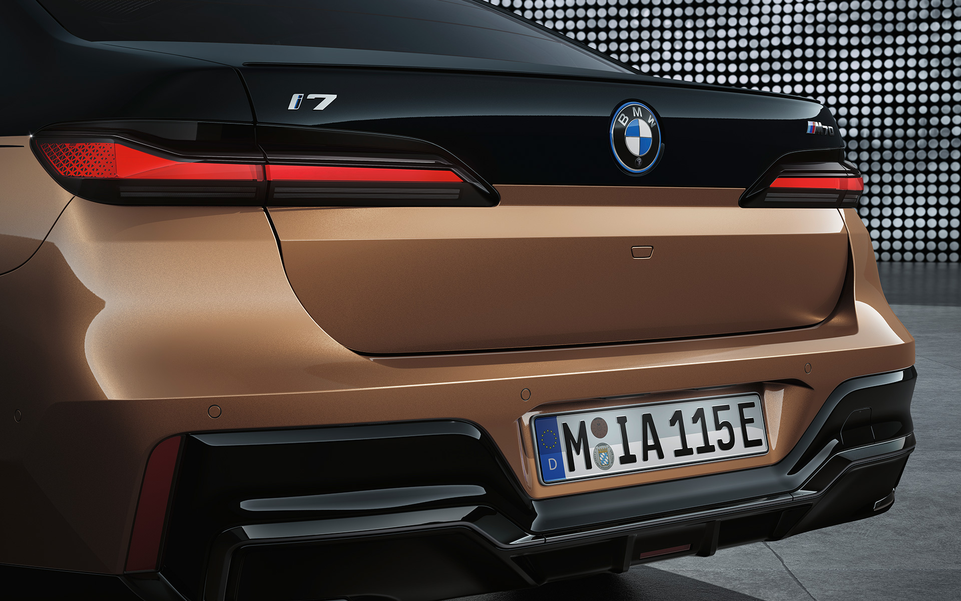 BMW i7 M70 xDrive Berlina G70 Spoiler trasero M